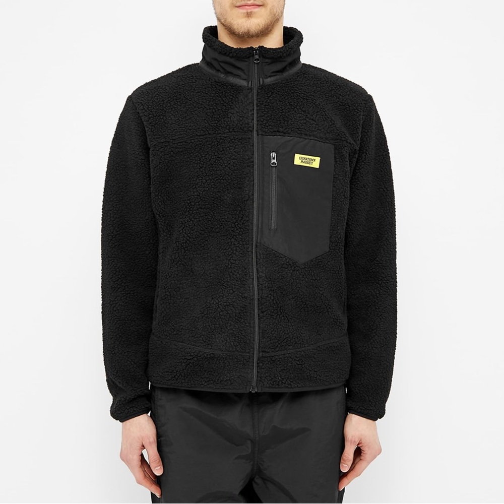 Chinatown Market Smiley Sherpa Jacket